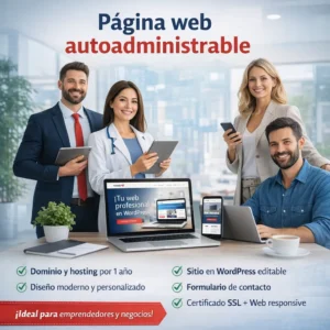 Pagina web autoadministrable